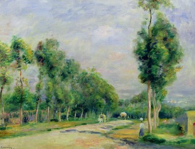 La strada per Versailles a Louveciennes da Pierre Auguste Renoir